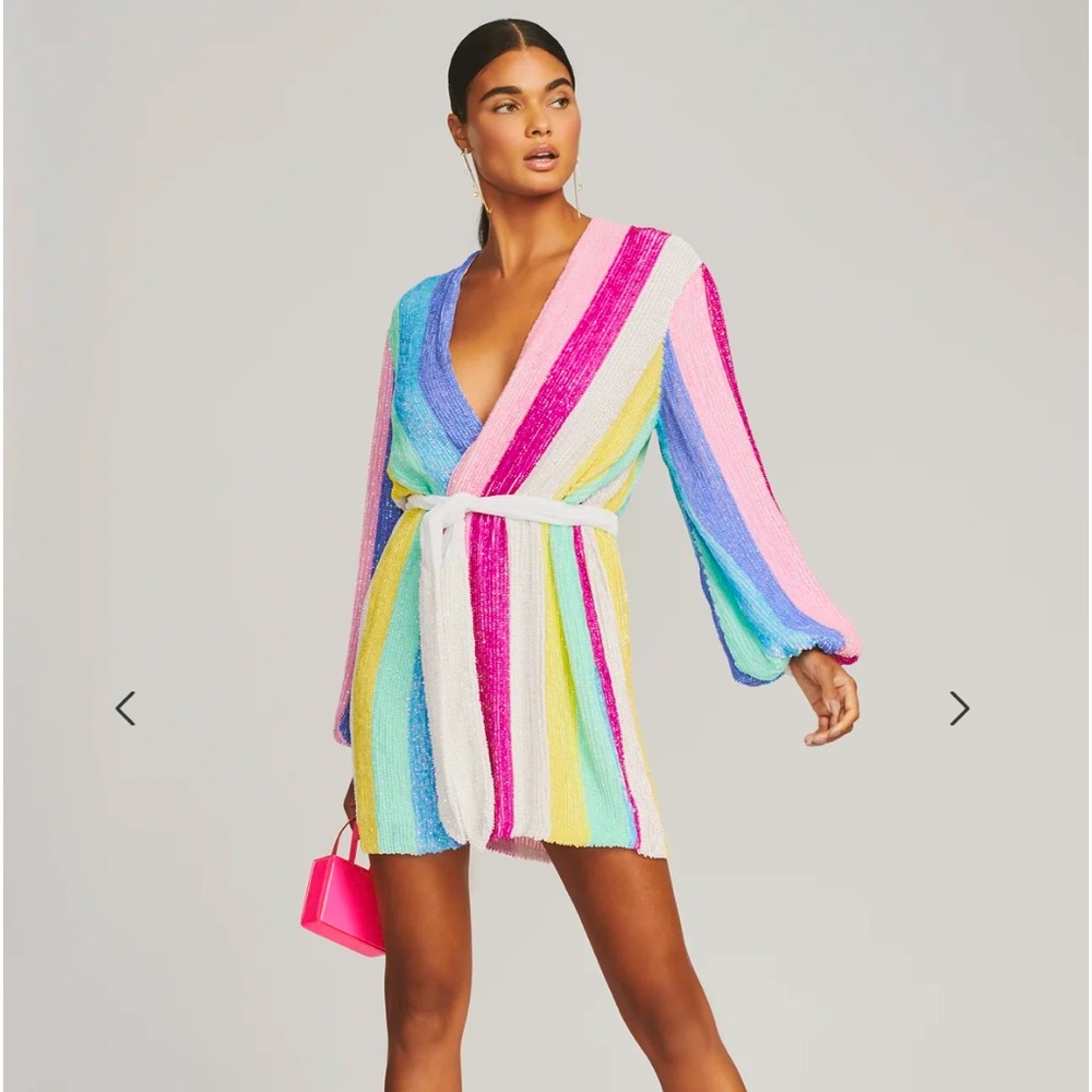 Retrofete UNICORN 🦄 STRIPE Gabrielle Dress